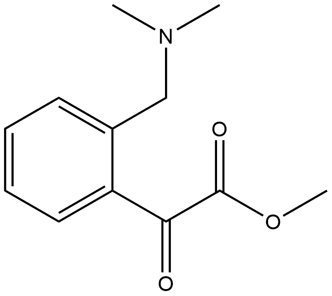 Benzeneacetic acid, 2-[(dimethylamino)methyl]-α-oxo-, methyl ester 结构式