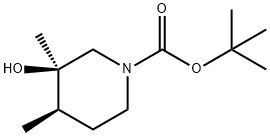 Cis-tert-butyl 3-hydroxy-3,4-dimethylpiperidine-1-carboxylate,1931959-85-1,结构式