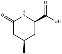 rac-(2R,4R)-4-methyl-6-oxopiperidine-2-carboxylic acid, cis 结构式