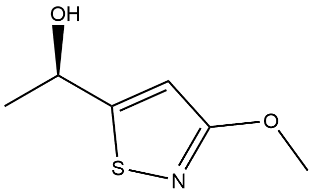(1R)-1-(3-methoxy-1,2-thiazol-5-yl)ethan-1-ol Structure