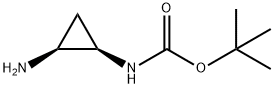 (1R,2S)-(2-氨基-环丙基)-氨基甲酸叔丁酯 结构式