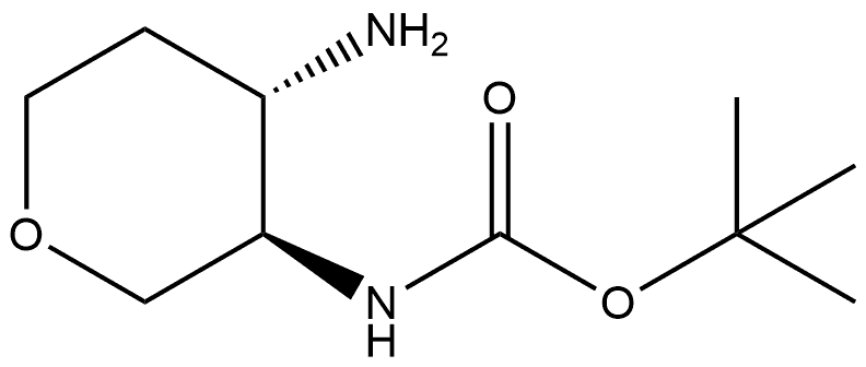 ((3R,4S)-4-氨基四氢-2H-吡喃-3-基)氨基甲酸叔丁酯, 1932273-50-1, 结构式