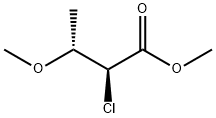 Butanoic acid, 2-chloro-3-methoxy-, methyl ester, (2S,3R)- Struktur