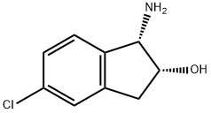 (1S,2R)-1-Amino-5-chloro-2,3-dihydro-1H-inden-2-ol Struktur