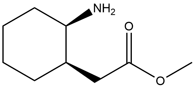 Methyl (1R,2R)-2-aminocyclohexaneacetate 结构式