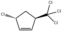 Cyclopentene, 3-chloro-5-(trichloromethyl)-, (3R,5R)- Structure