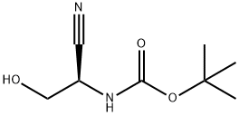 Carbamic acid, N-[(1R)-1-cyano-2-hydroxyethyl]-, 1,1-dimethylethyl ester Struktur