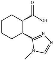 rac-(1R,2S)-2-(4-methyl-4H-1,2,4-triazol-3-yl)cyclo
hexane-1-carboxylic acid Structure