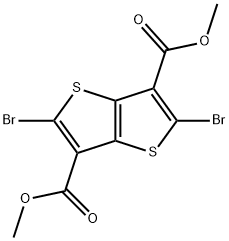 2,5-二溴噻吩并[3,2-B]噻吩-3,6-二羧酸二甲酯, 1933461-01-8, 结构式