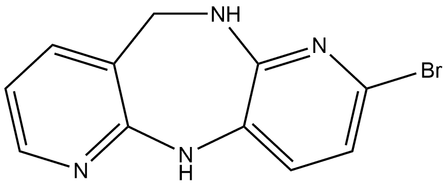 2-bromo-10,11-dihydro-5H-dipyrido[2,3-b:2',3'-e][1,4]diazepine Struktur