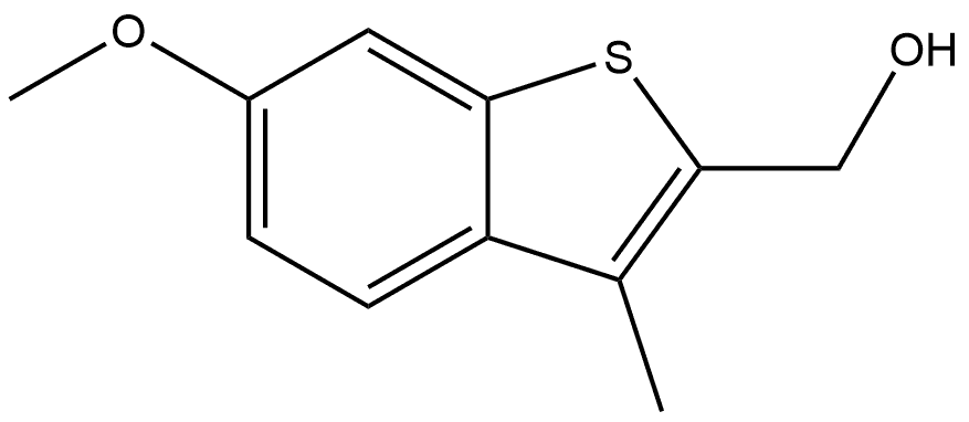 (6-methoxy-3-methylbenzo[b]thiophen-2-yl)methanol Structure