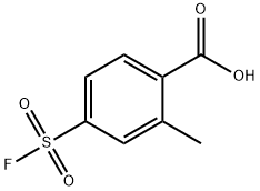 Benzoic acid, 4-(fluorosulfonyl)-2-methyl- Structure