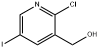3-Pyridinemethanol, 2-chloro-5-iodo- Structure
