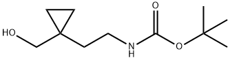 1-[2-(BOC-氨基)乙基]环丙基]甲醇 结构式