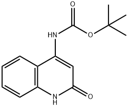 Carbamic acid, N-(1,2-dihydro-2-oxo-4-quinolinyl)-, 1,1-dimethylethyl ester Structure