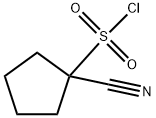 Cyclopentanesulfonyl chloride, 1-cyano- Structure