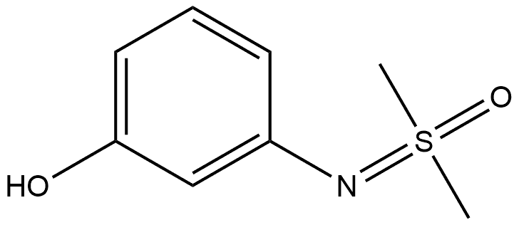 [(3-HYDROXYPHENYL)IMINO]DIMETHYL-LAMBDA6-SULFANONE 结构式