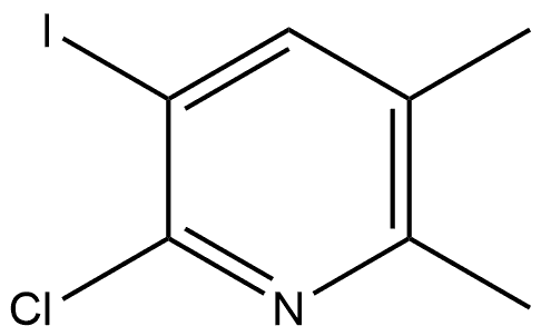 2-Chloro-3-iodo-5,6-dimethylpyridine Structure