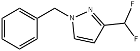 1H-Pyrazole, 3-(difluoromethyl)-1-(phenylmethyl)- Struktur