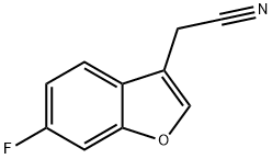2-(6-fluoro-1-benzofuran-3-yl)acetonitrile,1934829-95-4,结构式