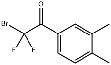 Ethanone, 2-?bromo-?1-?(3,?4-?dimethylphenyl)?-?2,?2-?difluoro- Structure