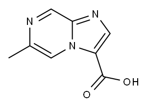 6-Methylimidazo[1,2-a]pyrazine-3-carboxylic acid 结构式