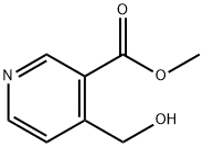 3-Pyridinecarboxylic acid, 4-(hydroxymethyl)-, methyl ester 结构式