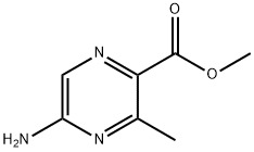 2-Pyrazinecarboxylic acid, 5-amino-3-methyl-, methyl ester Struktur