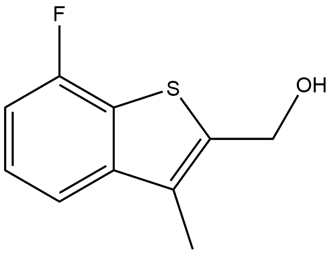(7-fluoro-3-methylbenzo[b]thiophen-2-yl)methanol Structure