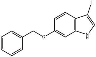 1H-Indole, 3-iodo-6-(phenylmethoxy)- Structure
