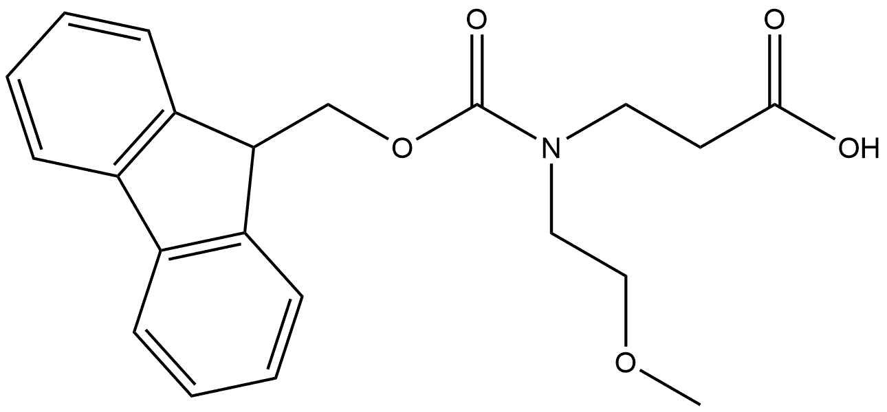 β-Alanine, N-[(9H-fluoren-9-ylmethoxy)carbonyl]-N-(2-methoxyethyl)- Structure