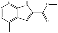 methyl 4-methyl-1H-pyrrolo[2,3-b]pyridine-2-carboxylate Struktur