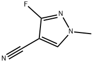 1H-Pyrazole-4-carbonitrile, 3-fluoro-1-methyl- Structure