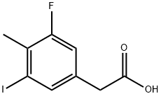 3-Fluoro-5-iodo-4-methylphenylacetic acid,1935415-24-9,结构式