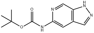 tert-Butyl 1H-pyrazolo[3,4-c]pyridin-5-ylcarbamate 结构式