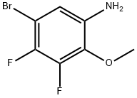 5-Bromo-3,4-difluoro-2-methoxyaniline 结构式