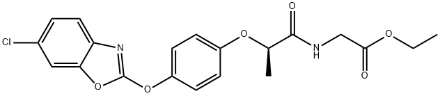噁唑甘氨酸乙酯(农药韩秋好的类似物) 结构式