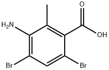 3-Amino-4,6-dibromo-2-methylbenzoic acid,1935932-87-8,结构式
