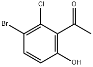 3'-Bromo-2'-chloro-6'-hydroxyacetophenone Struktur