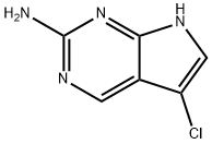 5-氯-7H-吡咯并[2,3-D]嘧啶-2-胺, 1935940-95-6, 结构式