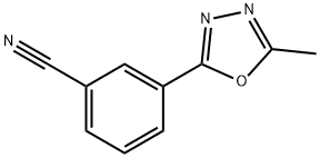 3-(5-Methyl-1,3,4-oxadiazol-2-yl)benzonitrile,1935974-18-7,结构式