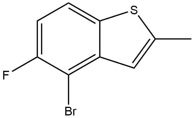4-bromo-5-fluoro-2-methylbenzo[b]thiophene Structure