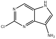 5H-Pyrrolo[3,2-d]pyrimidin-7-amine, 2-chloro- Structure