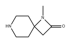 1,7-Diazaspiro[3.5]nonan-2-one, 1-methyl- Structure