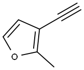3-乙炔基-2-甲基呋喃 结构式