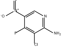 2-Pyridinamine, 3-chloro-4-fluoro-5-nitro- Structure