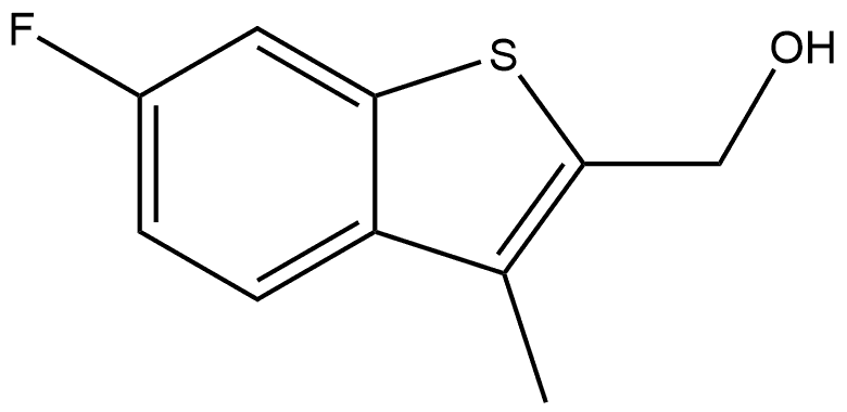 (6-fluoro-3-methylbenzo[b]thiophen-2-yl)methanol Structure