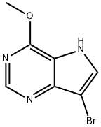 7-bromo-4-methoxy-5H-pyrrolo[3,2-d]pyrimidine 结构式