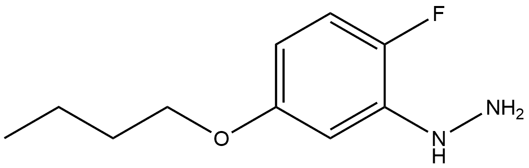 (5-Butoxy-2-fluorophenyl)hydrazine Struktur