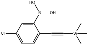 Boronic acid, B-[5-chloro-2-[2-(trimethylsilyl)ethynyl]phenyl]- Structure